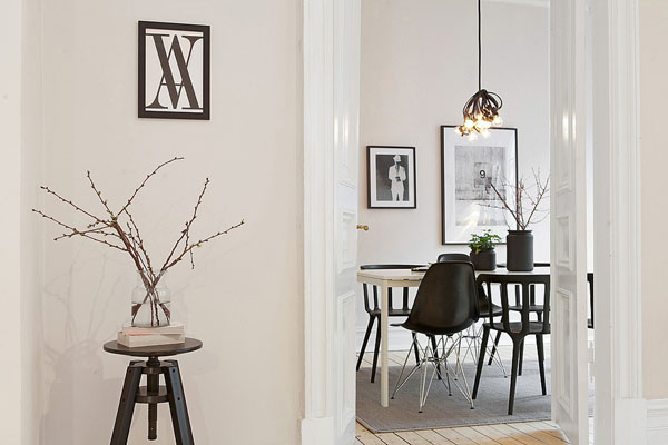 独特的设计细节:斯德哥尔摩简约公寓设计