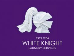 白色骑士（White Knight）洗衣店的品牌新形象