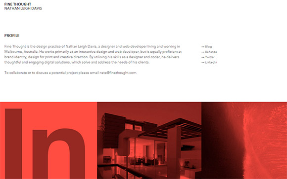40个漂亮的单色调网站设计