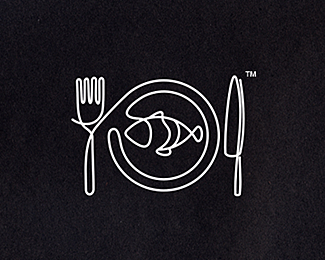 标志设计元素运用实例：餐具(2)