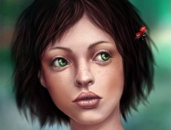 波兰艺术家NImportant肖像插画作品