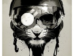 Rhys Owens超现实主义肖像插画作品