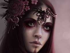 Mina Meslini肖像插画欣赏