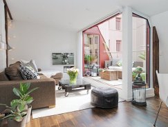 瑞典漂亮简约的白色复式公寓