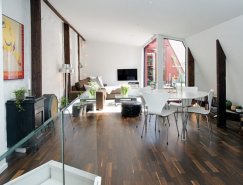 迷人的露臺：北歐風格復式公寓設計