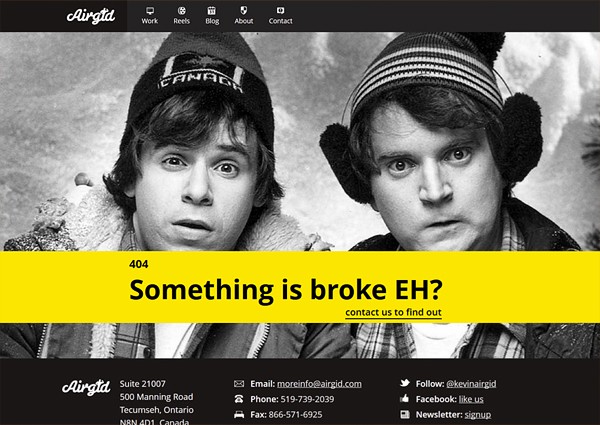 404 error page