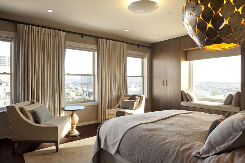 旧金山太平洋高地现代风格顶层公寓设计