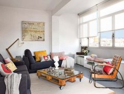 巴塞罗那舒适简约的顶层小公寓设计