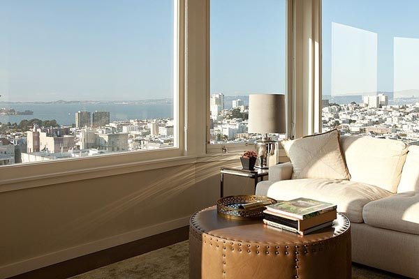 旧金山Jackson街优雅设计的顶层公寓