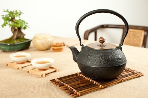 精美的日本工艺铸铁茶壶