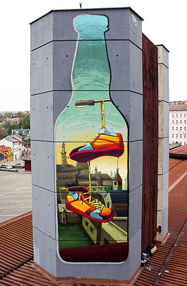 匈牙利街头艺术家FAT HEAT作品欣赏