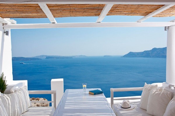 希腊圣托里尼美妙纯白的Katikies酒店