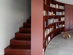 漂亮的弧形L型别墅