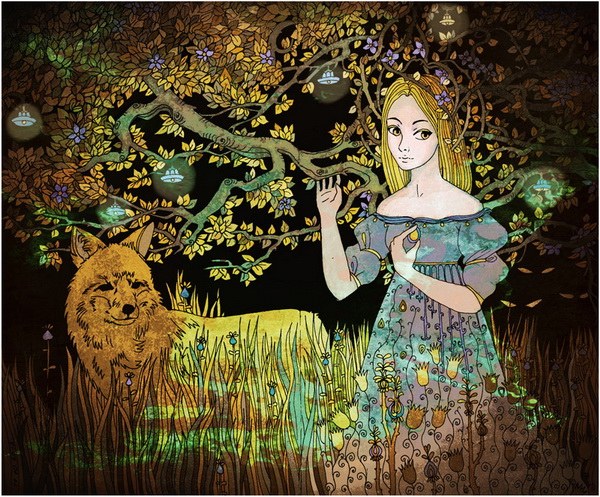 俄罗斯Yanadhyana童话风格人物插画欣赏