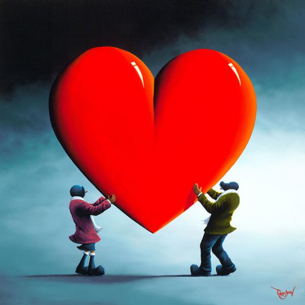 甜蜜的爱情：英国画家David Renshaw浪漫丙烯画