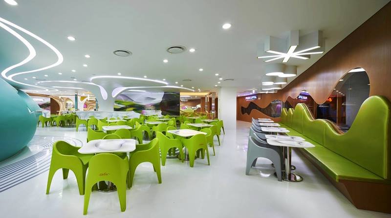 餐饮空间设计：首尔乐天百货Amoje Food Capital