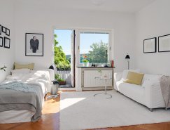 瑞典哥德堡26平方米纯白小公寓设计