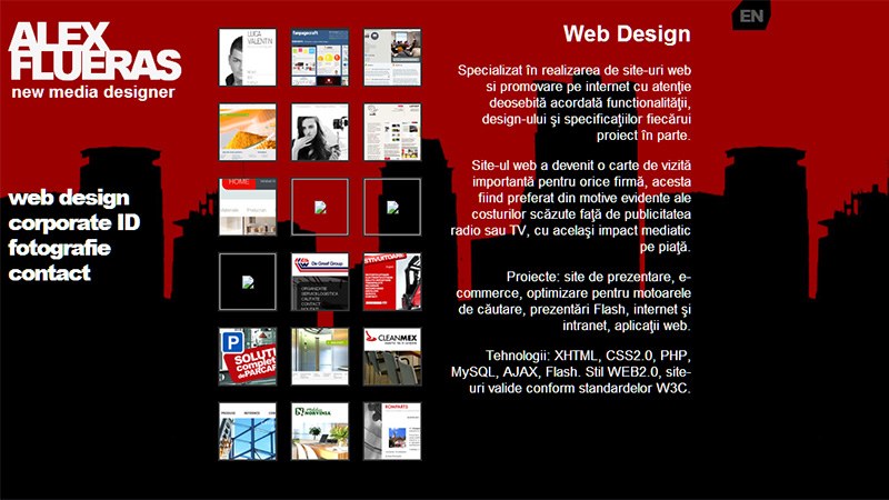 网页设计中的色彩运用实例：奔放的红色