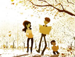 Pascal Campion画笔下的温馨家庭