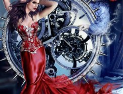 乌克兰Katarina Sokolova-Latanska肖像插画作品