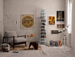 效果图欣赏：家居读书角设计