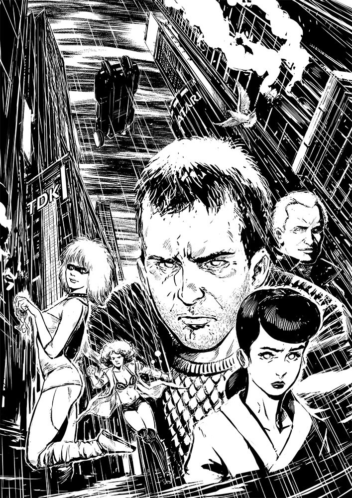 科幻电影银翼杀手(Blade Runner)插画欣赏