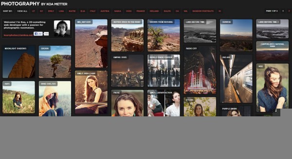 30个国外摄影师作品展示网站设计