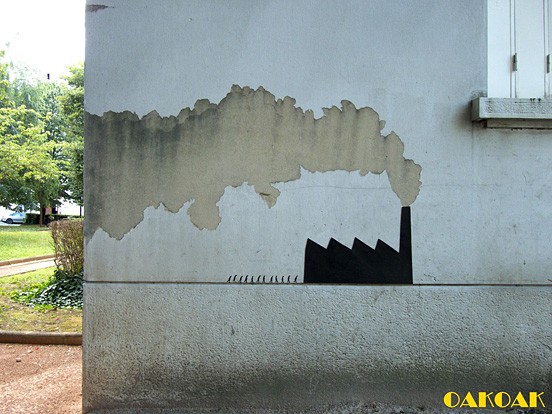 法国OakoAk可爱幽默的街头艺术作品