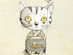 可愛的貓：Judith Loske插畫作品欣賞