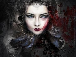 Alexandra Bach肖像插画作品