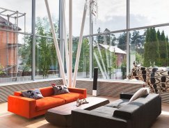 莫斯科开放式布局的现代别墅