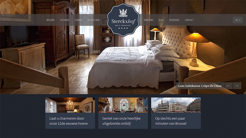 漂亮的酒店和度假村网站设计欣赏