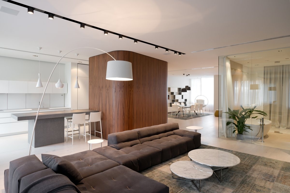 莫斯科New Arbat现代极简风格公寓设计