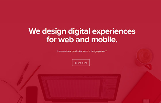 55个创意单页面网站设计