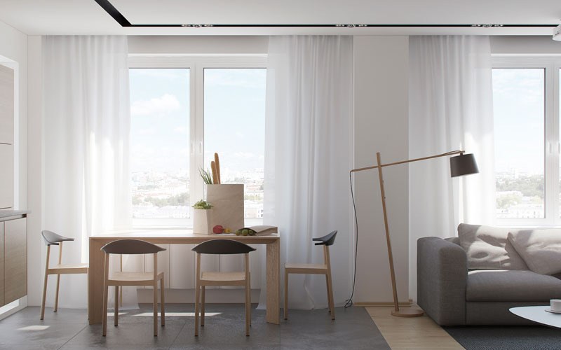 以色列极简风格三居室公寓设计