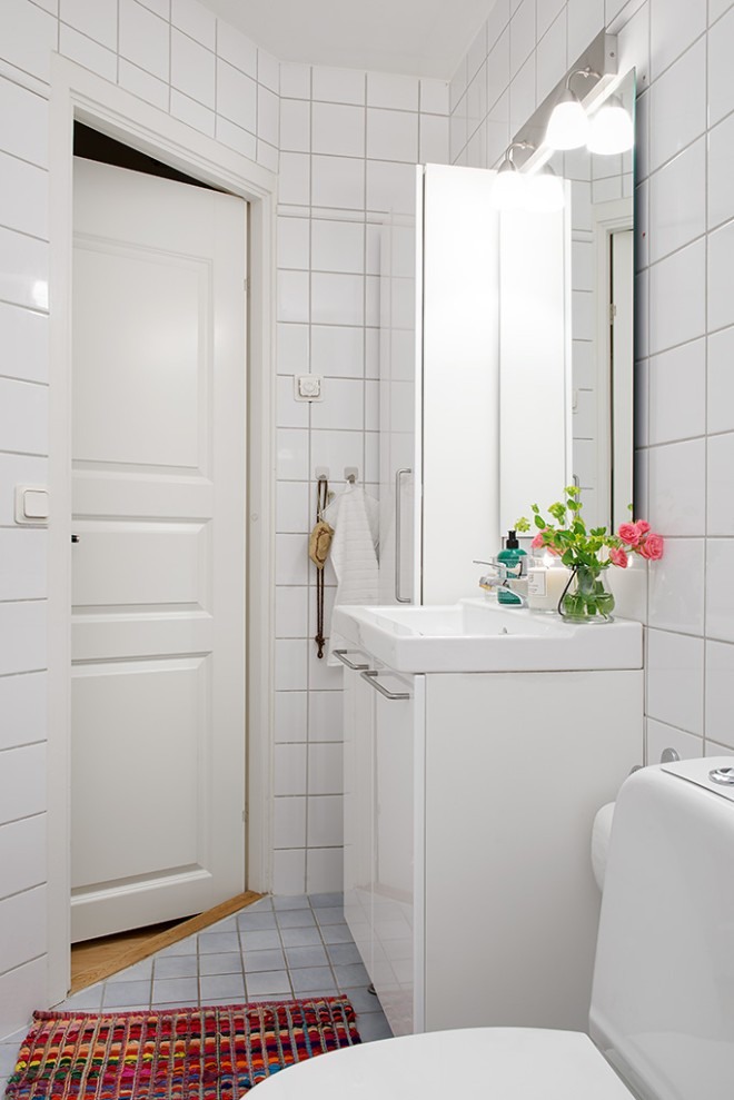 瑞典哥德堡60平米纯白北欧风格公寓设计