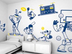 家居装修中创意时尚的墙绘设计