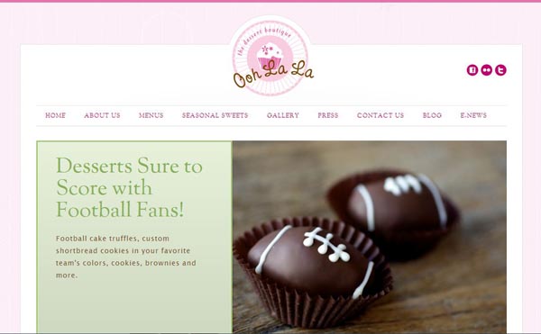 30个国外美味的甜品和糖果网站设计