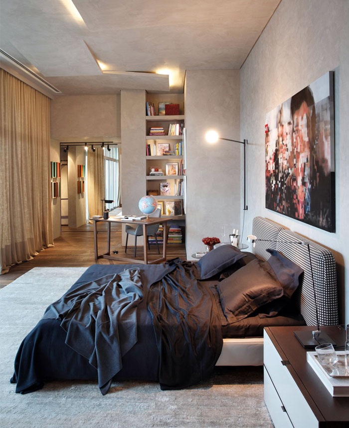 巴西现代简约的卧室设计