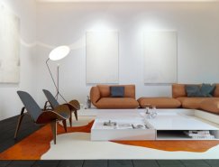 明亮的采光和白色调装修的4组公寓欣赏