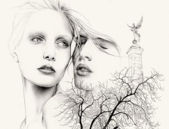 Ricardo Fumanal时尚人物线稿插画欣赏