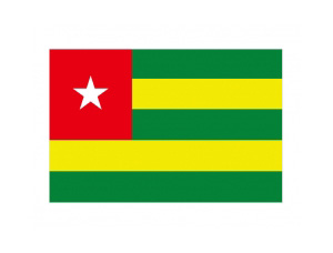 多哥国旗矢量图