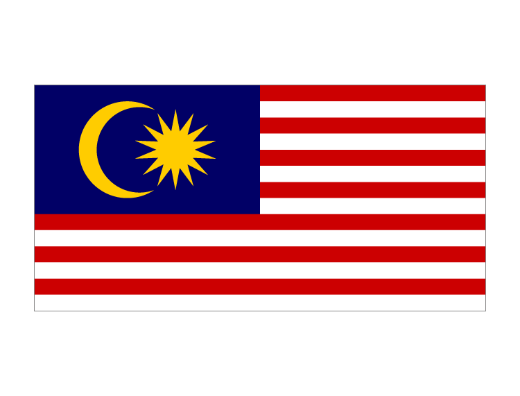 马来西亚国旗矢量图