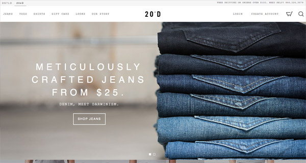 25个漂亮的服装行业网站设计欣赏