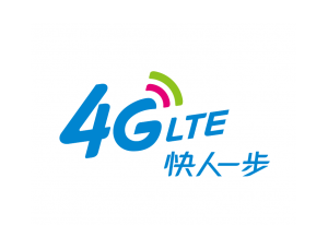 移动4G LTE标志图标矢量图