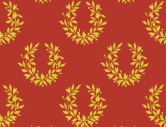 无缝花环图案矢量背景