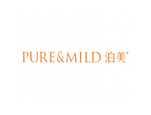 泊美(Pure&Mild)化妆品标志矢量