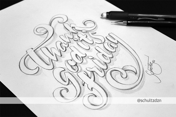 20个国外创意手绘字体设计欣赏