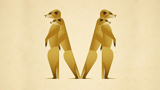 英文字母变身动物:Marcus Reed动物字体设计