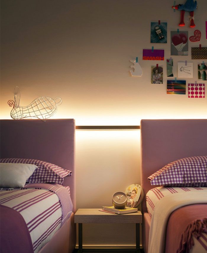 时尚的现代公寓设计:LED照明与家具的融合